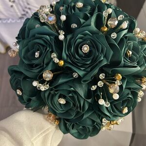 Elegant Green Floral Bouquet (OBO)